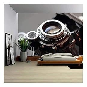 an Old Camera Lens Close-Up. - Removable Wall Mural | Self-Adhesive Large Wallpaper - 66x96 inches