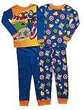 Marvel Avengers Little Boys Toddler 4 pc Cotton Pajama Set