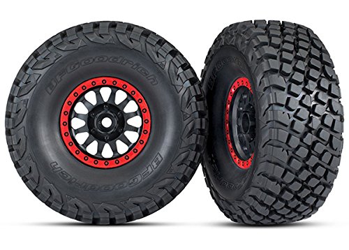 Traxxas 8474 Method Race Wheels with Bfgoodrich Baja Tires, Black