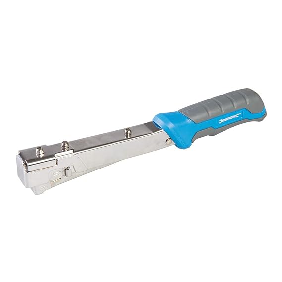 Silverline 564322 Robuster Hammertacker Für 6–10-mm-Heftklammern vom Typ 10J