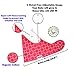 Pet Dog Cat Puppy Bandana Bibs Adjustable Cotton Triangle Scarfs with Fleece Backing for Small Dogs and Cats, Dog Collar Drool Dribble Bibs Pet Accessories