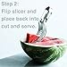 The Best Christmas Stocking Stuffer - PURE UTENSILS Watermelon White Slicer / Melon Baller - Stainless Steel Tong - Core and Slice Honeydew Cantaloupe Effortlessly / Serve Perfectly Gift RECIPE Ebook!