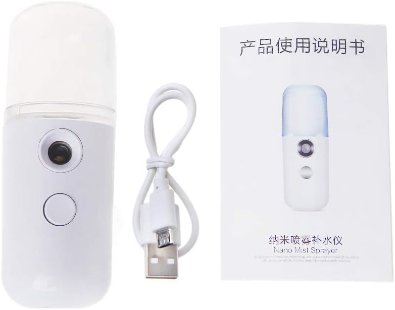 Autones Facial Mist Sprayer,Portable USB Rechargeable Nano Humidifier Cooling Mist Sprayer Nano Facial Steamer Beauty Device