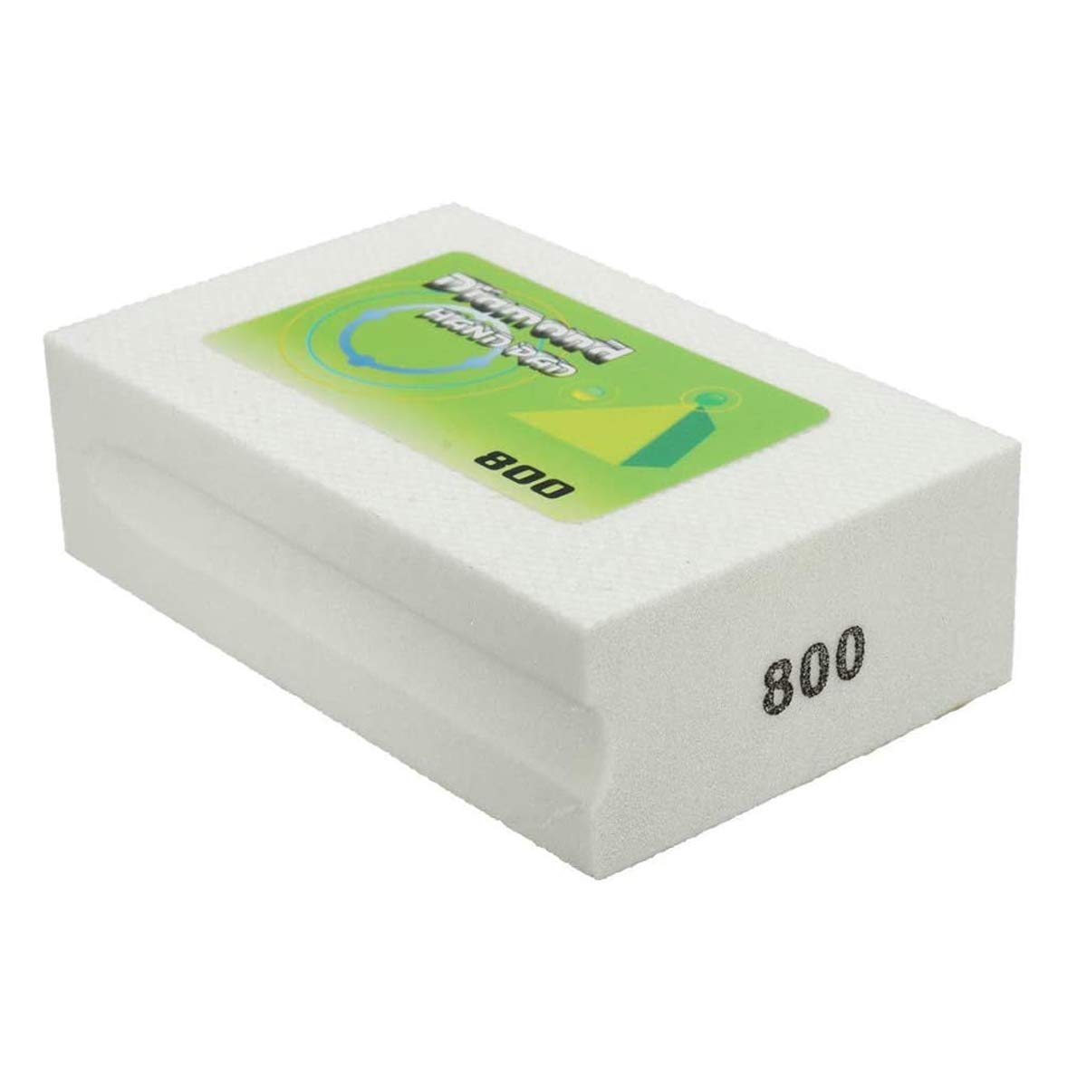 Boxonly Sanding Blocks 800 Grits Polishing Grinding Block Diamond Polishing Hand Pads Block for Granite Marble Glass Grinding
