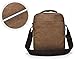 Canvas Crossbody Everyday Satchel Bag Shoulder Messenger Bag iPad Travel Portfolio Bag, Army Green