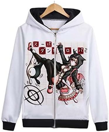 CosEnter Anime Dangan Ronpa Fujisaki Chihiro Hoodies Size S Cosplay