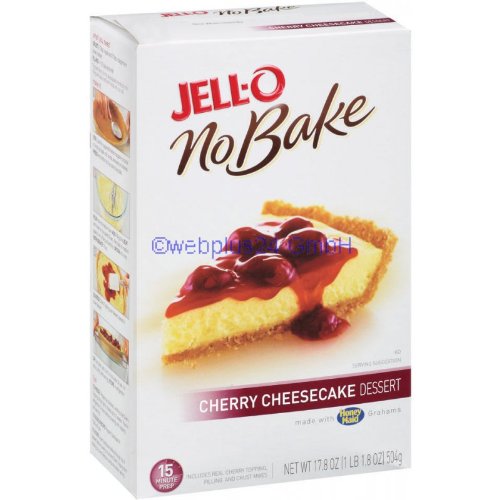 JELL-O DESSERT MIX CHERRY CHEESECAKE NO BAKE – 10 PACK