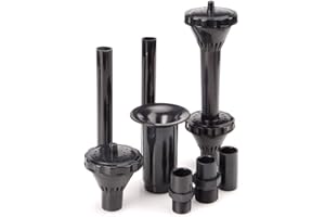 PENCK Pond Fountain Head, 2 Layers Plastic Water Fountain Nozzles Replacement Parts, Outdoor Garden Hose Nozzles, Small Pool Sprayer Pump Accessories Kit for Fish Tank