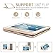 SENGBIRCH Compatible Keyboard case iPad 9.7 2018 - iPad 9.7 2017 - iPad Air 2/1 - iPad Pro 9.7 - 7 Color Backlit Keyboard - 360 Rotation - Auto Weak and Sleep - iPad keyboard case, (9.7, Gold)