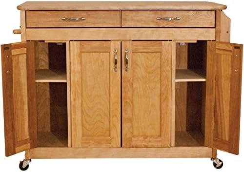 Catskill Craftsmen Butcher Block Island with Flat Panel Doors