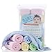 Cyboome Bamboo Bath Towels for Baby, 10 x 10 Inch, Set of 6