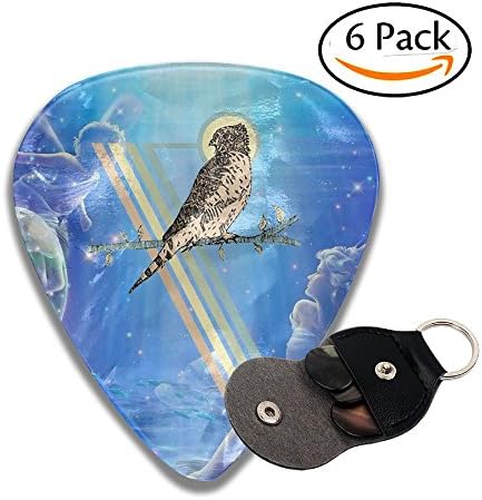 Mauritius Kestrel Falcon Medium Celluloid Pack Of 6 Guitar Picks