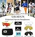 GIEADUN Polarized Cycling Sports Glasses 4 lenses Outdoor Running Sunglasses for Baseball Volleyball Baseball Driving Fishing