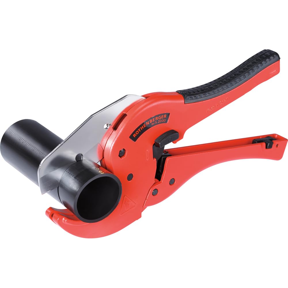 Rothenberger 52030 "ROCUT63" Plastic Pipe Shear, Red/Black, 0-63 mm