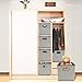 homyfort Cloth Storage Bins, Foldable Basket Cubes Organizer Container Drawers with Dual Plastic Handles for Closet, Bedroom, Toys, 6 Pack,Stripe Large(12x12x12 in)