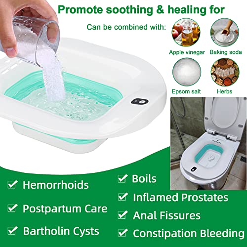 YYYSITZ Electric Sitz Bath, Sitz Bath For Hemorrhoids, Sitz Bath For Postpartum Care, Toilet
