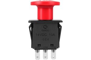 Mower PTO Switch 10 Amp For Delta 6204 6201 Series 8 Terminals Clutch Pto Switch 4174684 500016 Compatible Hustler Dixie Chop