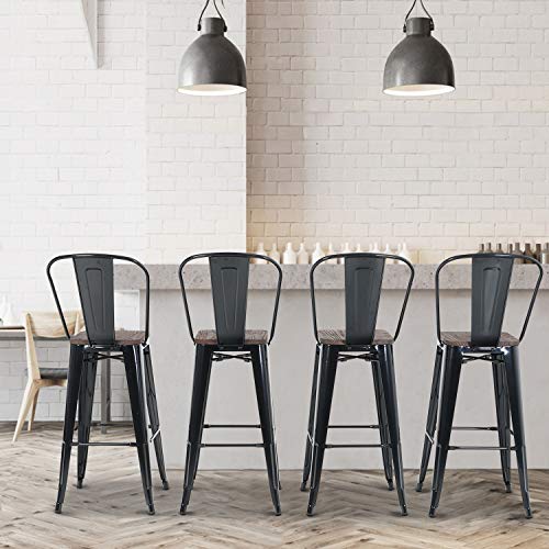 Metal Bar Stools 30" Metal Bar Stools Set of 4 Counter Height Stools