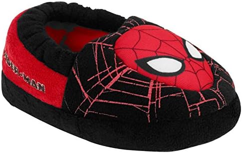 Marvel Spiderman Boys' Aline Slippers Slip On Slippers Black (5-6 M US Toddler)
