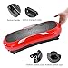 iDeer Vibration Machine Fitness Vibration Plates,Whole Body Shaking Vibration Platform with Remote Control & Resistance Bands,Anti-Slip Fit Massage Workout Trainer Max User Weight 330lbs (Red 09002)