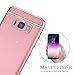 Galaxy S8 Plus Case, CANSHN 3 in 1 Ultra Thin and Slim Hard Case Coated Non Slip Matte Surface with Electroplate Frame for Samsung Galaxy S8 Case Plus (6.2'')(2017) - Rose Gold