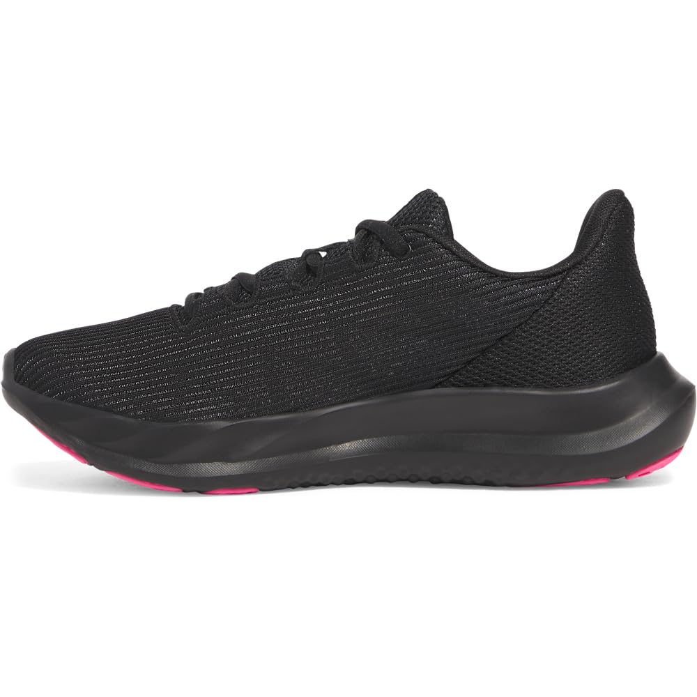 Under Armour Women's Charged Speed Swift, (005) Black/Black/Super Pink, 10.5, US Image