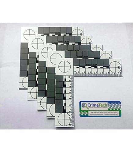Forensic Science Kit Reversiable L-Shaped Reference Scales(Black White ...