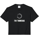 I'm Thinking Funny Nerd Geek Programmer Comfort Colors Crop Top