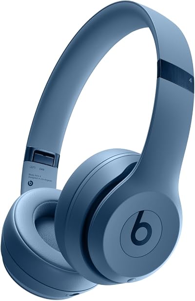 Beats Solo 4 Wireless Bluetooth On-Ear Headphones Slate Blue 50 Hr Battery
