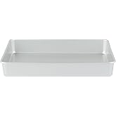 Restaurantware-Met Lux 13 x 9 x 2 Inch Straight-Sided Baking Tin, 1 Rectangular Cake Pan - Oven-Ready, Freezable, Anodized Aluminum Baking Sheet Cake Pan, Greaseproof, For Birthday