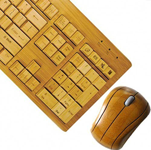 Bamboo Wireless Keyboard And Mouse Set – Eco-friendly Minimalist - View #9