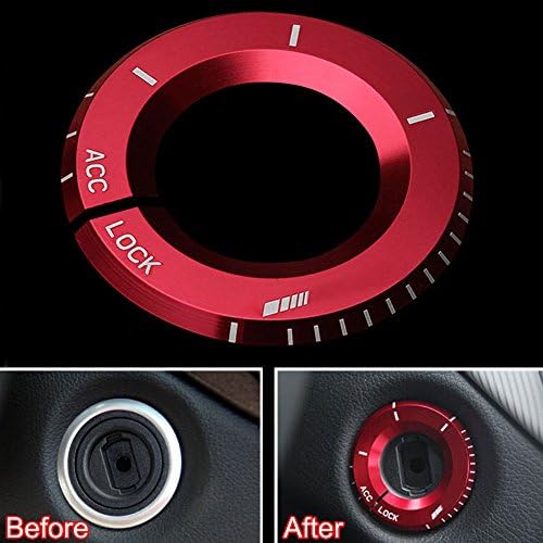 Odster Engine Ignition Switch Button Cover Trim Ring Interior Car Styling For Mercedes Benz E Class GLK GLA 2014 2015 Car Accessories