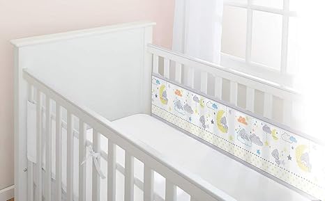 breathable cot bumper 2 sided