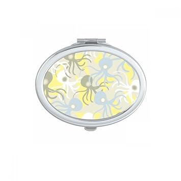 Amazon Co Jp イラストの動物の美しいタコ 楕円形のコンパクトメーク