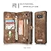 Galaxy Note 8 Wallet Case XRPow Samsung Galaxy Note 8 Multi-Functional Folio Flip Vegan Leather Wallet Removable Magnetic Back Cover 11 Card Slots & 3 Cash Pocket Shock Protection Cover BROWN
