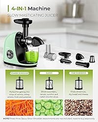 Jocuu Slow Masticating Juicer with 2-Speed Modes