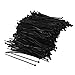 Rienar 1000Pcs Cable Tie Plastic Zip Fasten Wrap 80mm x 2mm(Black ) primary