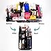MOKARO 360 Degree Rotating Makeup Organizer for Birthday Gifts - Extra Large Capacity Adjustable Multifunctional Cosmetic Storage Box - Fit for Skin Care, Makeup Brushes, Makeup Sponges (Black)