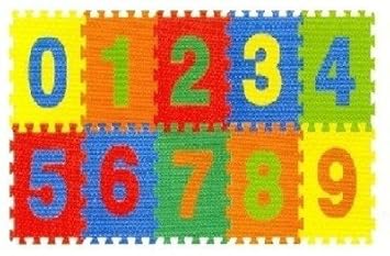 Kiddy Number Puzzle Mat-9001,10 Pcs