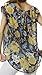 WEIYAN Women's Loose Casual Short Sleeve Floral Chiffon Tops T-Shirt Blouse