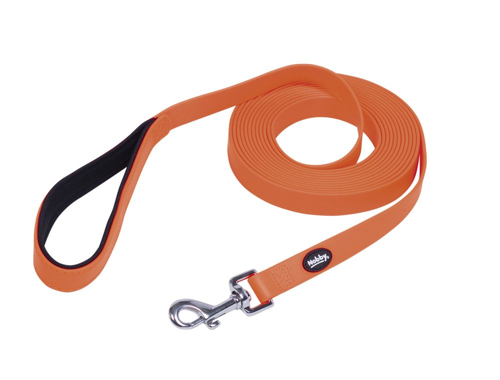 Nobby Tracking Cover Leash, 15 m/20 mm, Neon Orange