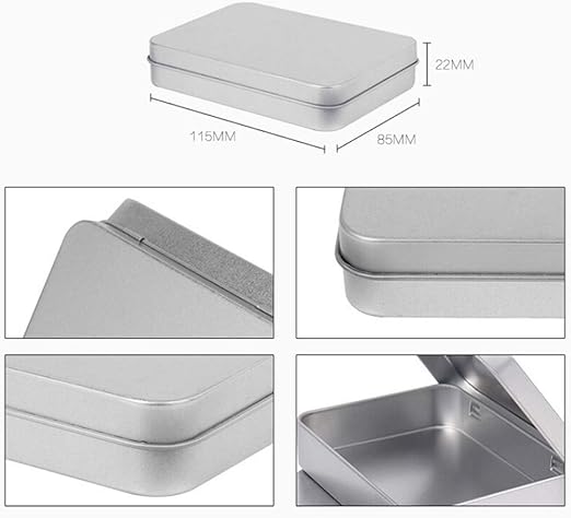 YOUNICER Caja de Metal Caja portátil Pequeña Caja de ...