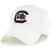 Officially Licensed South Carolina White MVP Hat Classic Gamecocks University Team Logo Adjustable Structured Cap