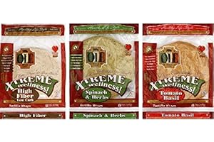 SUPOOBE Ole Mexican Tortilla 3 Pack Variety (High Fiber, Spinach & Herb, Tomato Basil)