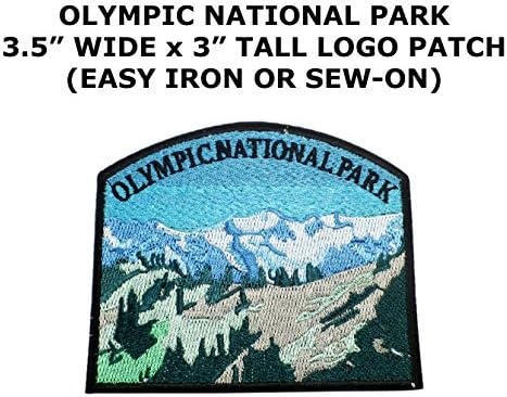 Olympic Washington National Park Adventure Souvenir Vacation Family Friends BFF Hiking Camping Outdoors Theme Cosplay DIY Decorative Embroidered Sew or Iron-on Patch By US Family Brand