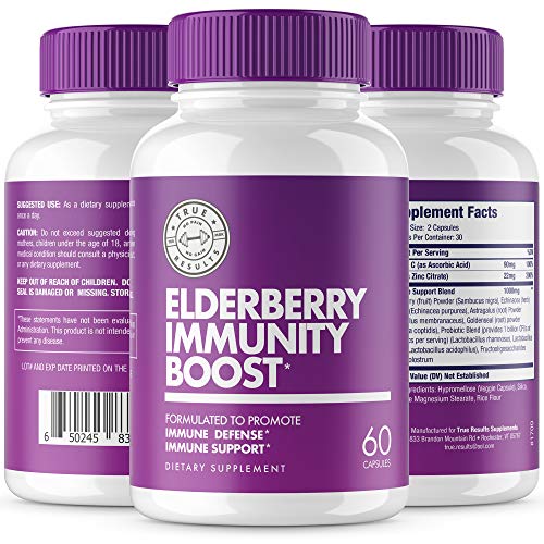 Immune System Support Adults Kids Toddlers with Elderberry, Vitamin C