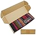 Bienvenu lady's 5 Pack KnitWinter Warm Stripe Slouch Crew Socks, Black
