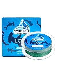 Línea de pesca trenzada Nordtale para agua dulce y agua salada, resistente a la abrasión, sin estiramiento, resistente a la decoloración, 150 metros, 300 metros, 500 yardas