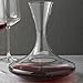 Wine Enthusiast Crystal Vivid Wine Decanter – Hand Blown, Lead-Free, Wide Base Aerating Glass Bottle w/ Minimizing Drip Spout (47oz)