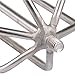 Lonkiktik Fishing Harpoon Fishing Spear Gig Gaff Fork Hook with 8mm Screw for Frog Barbed Stainless Steel 7 Prong Tine (7 Round Prong)